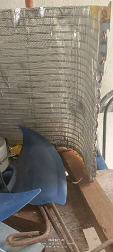 Serpentina de cobre com motor ventilador 
