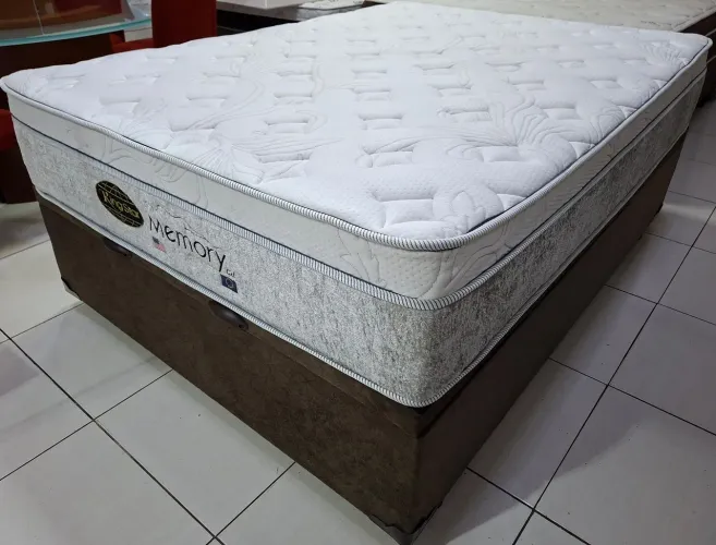 Cama Box Casal Com Baú - ENTREGA GRÁTIS