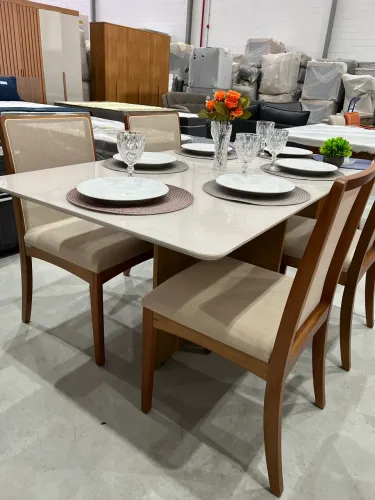 Mesa 1,60 com 4 Cadeiras de Tela NOVO PRONTA ENTREGA 