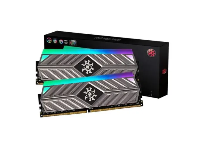 2x Memória RAM XPG Spectrix D41 RGB DDR4, 3600MHz, 8GB, totalizando 16GB