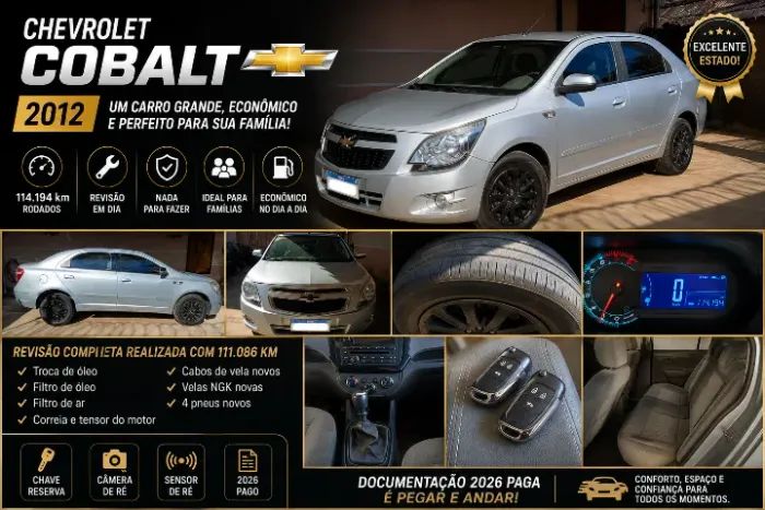 Chevrolet Cobalt LTZ 1.4 8V Flexpower/econoflex 4P 2012