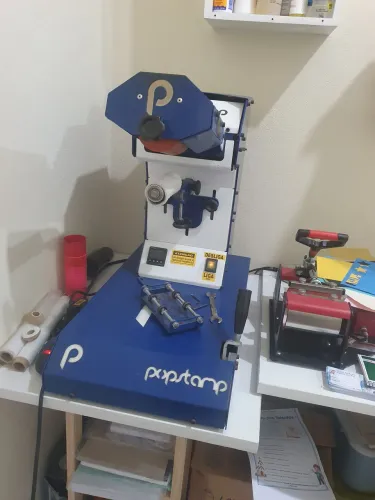 Máquina Popstamp Rotstamp giro transfer