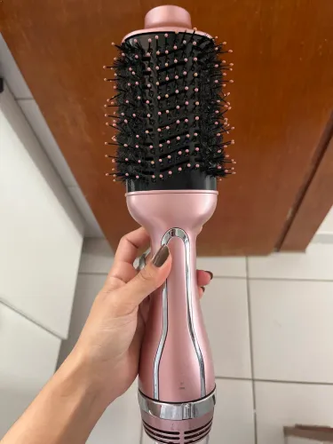 Escova Secadora 4 em 1 - Modeladora e Alisadora Rosa
