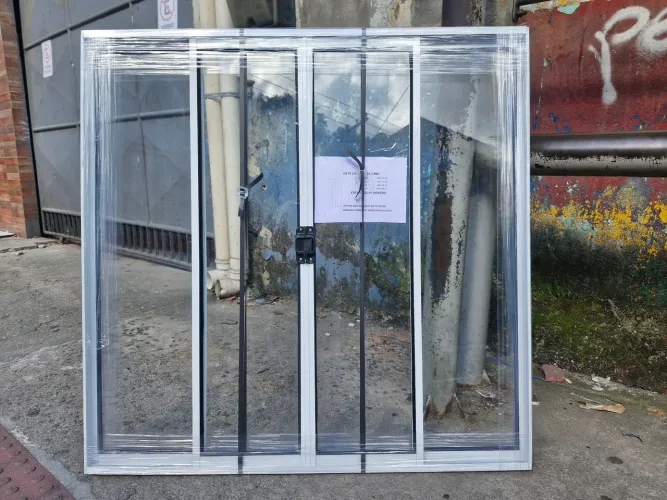 JANELA ALUMÍNIO BRANCO 1,00X1,00 COM 4 FOLHAS!! OFERTA ESPECIAL!! 2 7 9 9 6 1 1 5 6 4 7