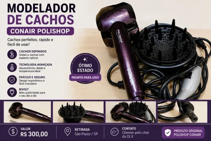 Modelador De Cachos Conair Polishop 