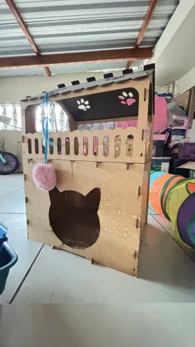 Kit coelho ou gato. Possui toca , túnel e dois banheiros