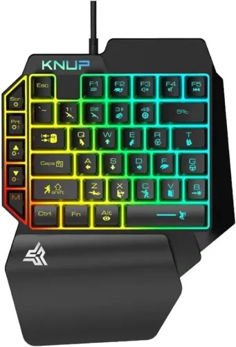 Teclado Gamer Knup Madset Te133 RGB (One Hand)