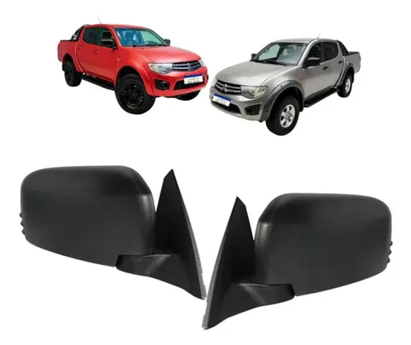 Retrovisor Triton 2009 2010 A 2016 Par S/pisca Manual Preto 