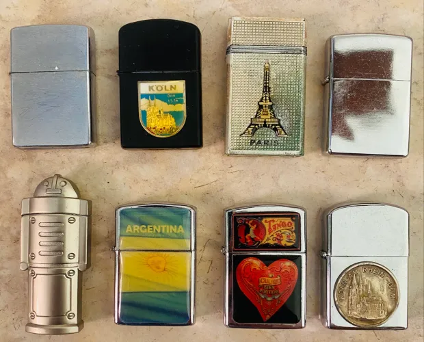 Isqueiros (estilo Zippo) e maçaricos