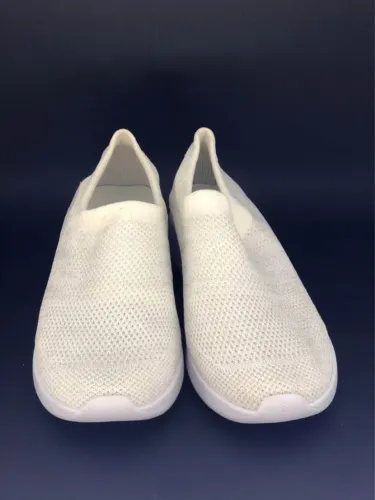 Tênis Feminino Arezzo Slip-On Knit Branco - Tamanho 35