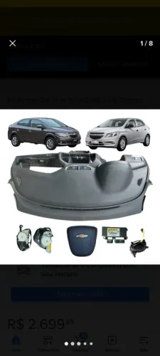 airbag Onix prisma