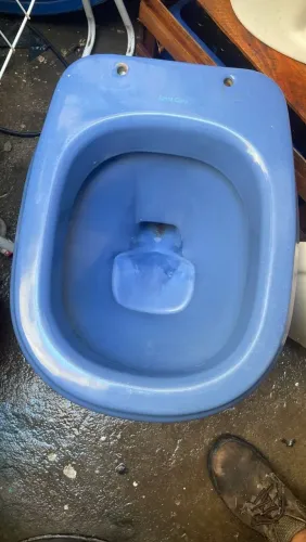 Vaso sanitario convencional santa clara cor azul!nao Aceito proposta