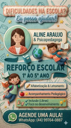Aulas de reforço Infantil