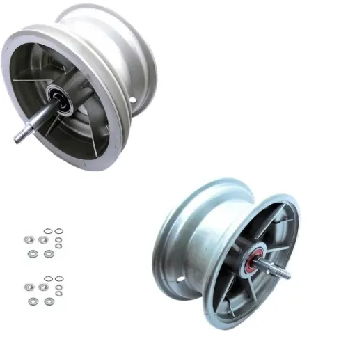 Roda trazeira e dianteira walk machine montada prata