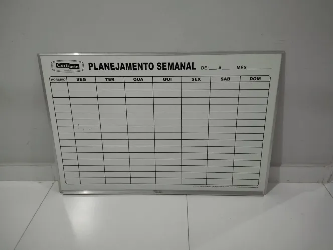 Quadro branco semanal