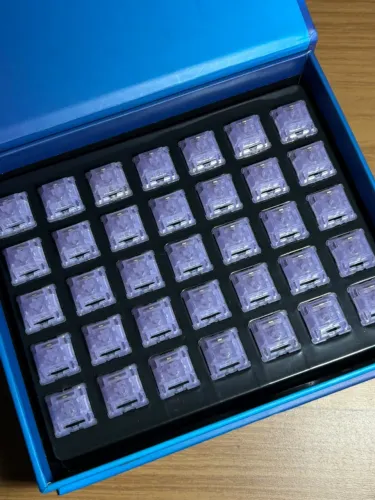 Switches KiBOOM Linear Roxo Semi Transparente - 35 unidades