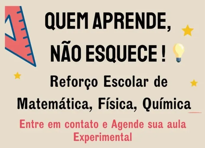 Reforço Escolar/ Aula particular 