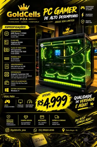 PC gamer ryzem 7 5700x +RX7600