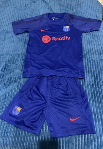 Camisa e short de time, Barcelona azul MESSI Espanha