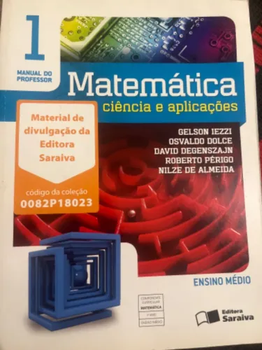 Livro Matemática ciência e aplicações 