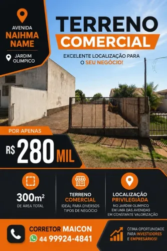 Terreno comercial no jardim limpico . oportunidade