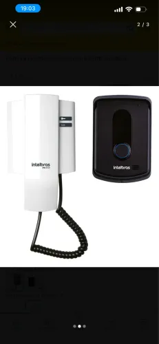 Kit Porteiro Eletrônico Interfone Intelbras Completo 8010