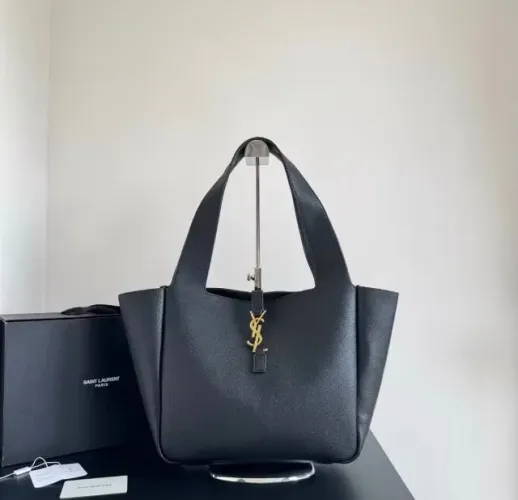bolsa ysl bea le 5 a 7 couro preta