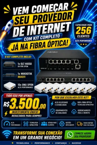 Kit OLT, RB4011, ONU 