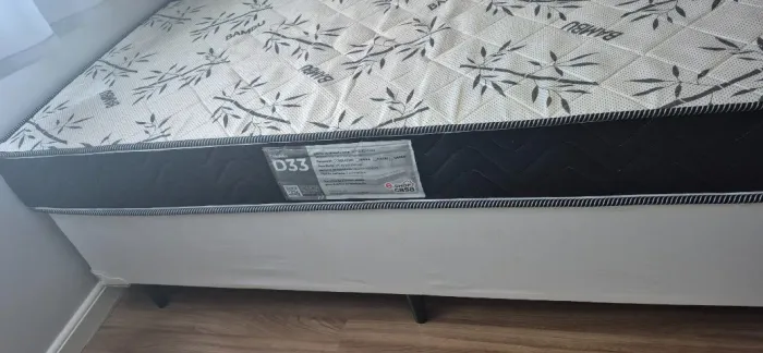 Cama box com colchão solteiro 