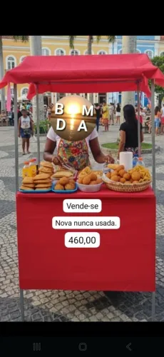 VENDE-SE BARRACA PARA LANCHES, NOVA