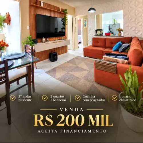 CAGG APÊ À VENDA NO ECO PARK ANIL! PREÇO IMPERDÍVEL: R$ 200.000,00!