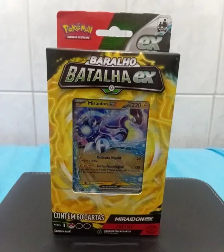 Pokémon - Baralho Batalha Ex Miraidon - Original / Lacrado + 2 boosters Megaevolução.