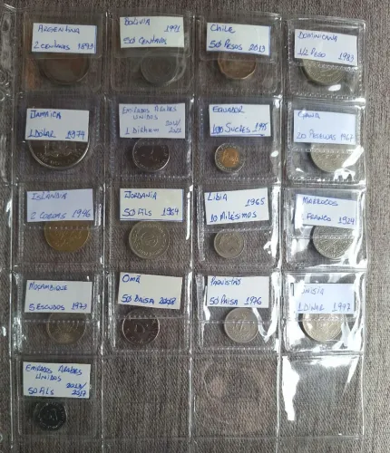 Lote Moedas Vários Países