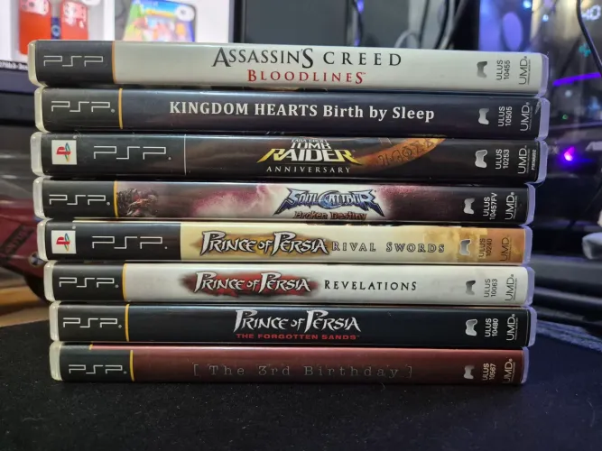 Pacote 8 jogos originais de PSP