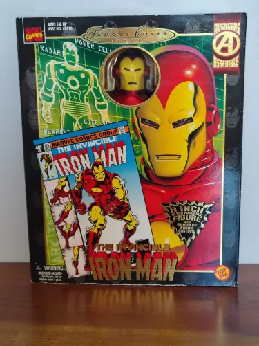 Figura Iron Man (Homem de Ferro) Toy Biz Famous Cover Escala 1/6 com caixa original