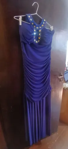 Vestido de festa azul royal