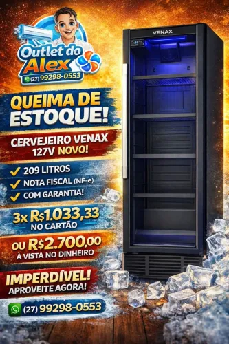 Cervejeiro Venax- Nova com NF-e e garantia