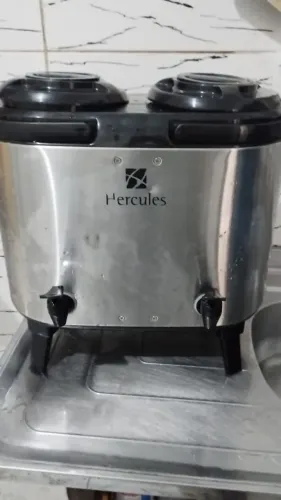 Botijão Térmico inox duplo cinza 12 litros - Hércules 