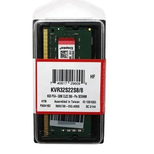 Memória Kingston notebook 8gb ddr4 3200