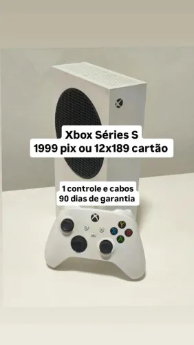 Series s com 90 dias de garantia