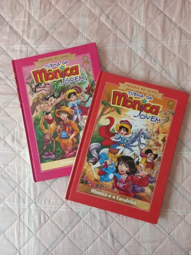 conjunto livros edição de luxo turma da mônica jovem