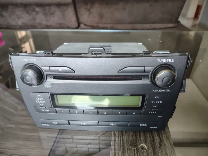 Rádio Som Automotivo Original Corolla Toyota com CD Player