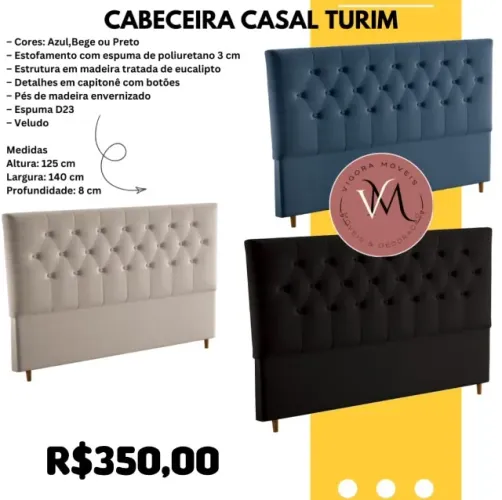 Cabeceira cama casal.