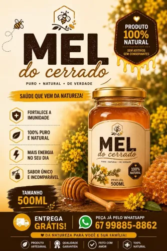 MEL DO CERRADO NATURAL 