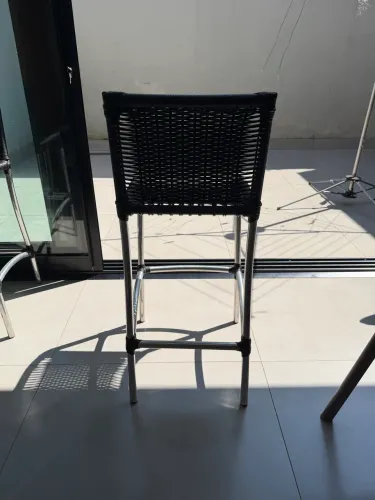 Cadeira / banqueta alta em Alumínio