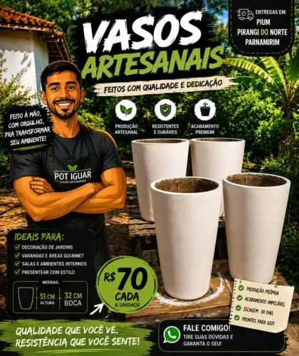Vasos artesanais