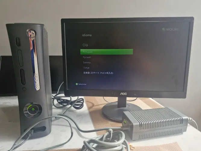 Xbox 360 Elite Preto modelo Jasper/Kronos funcionando perfeitamente.