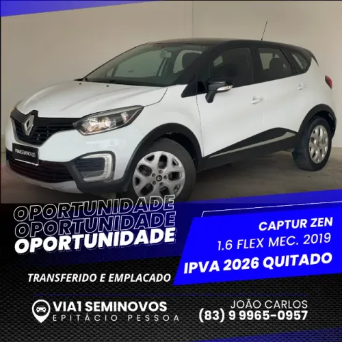 Renault Captur Zen 1.6 16V Flex 5P Mec. 2019