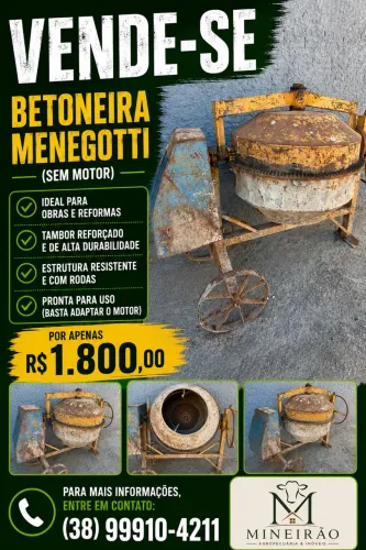 Vende-se betoneira Menegotti