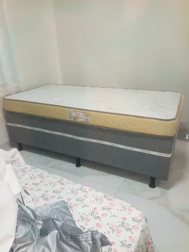 Cama box e colchão solteiro nunca usado